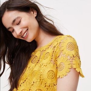 Loft yellow sunflower dress